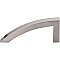 Top Knobs TK35BSN Sloped Pull 3 7/8 Inch Center to Center in Brushed Satin Nickel