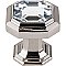 Top Knobs TK390PN Crystal Emerald Knob 1 1/8 Inch in Polished Nickel