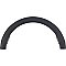 Top Knobs TK53BLK Half Circle Open Pull 3 1/2 Inch Center to Center in Flat Black