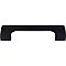 Top Knobs TK543BLK Holland Pull 3 3/4 Inch Center to Center in Flat Black