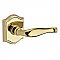 Baldwin HDDECRTAR003 Decorative Single Dummy Lever with Traditional Arch Rose - Right Handed