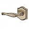 Baldwin HDDECLTAR049 Decorative Single Dummy Lever with Traditional Arch Rose - Left Handed
