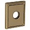 Baldwin R036050IPV Individual 3.225" Height Square Rope Privacy Rosette