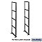 Salsbury 2200C4 Rack Ladder Custom for Aluminum Mailboxes 4 High
