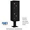 Salsbury 3302BLK-P Outdoor Parcel Locker 2 Compartments Private Access