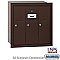 Salsbury 3503ZRU Vertical Mailbox 3 Doors Recessed Mounted USPS Access