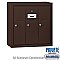 Salsbury 3503ZSP Vertical Mailbox 3 Doors Surface Mounted Private Access