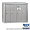 Salsbury 3504ASP Vertical Mailbox 4 Doors Surface Mounted Private Access