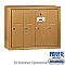 Salsbury 3504BSP Vertical Mailbox 4 Doors Surface Mounted Private Access