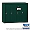 Salsbury 3504GSP Vertical Mailbox 4 Doors Surface Mounted Private Access