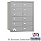 Salsbury 3612ARU 4B+ Horizontal Mailbox 12 B Doors Rear Loading USPS Access
