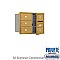 Salsbury 3706D-05GFP 4C Horizontal Mailbox 6 Door High Unit 23 1/2 Inches Double Column 5 MB2 Doors Front Loading Private Access