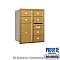 Salsbury 3710D-06GRP 4C Horizontal Mailbox 10 Door High Unit 37 1/2 Inches Double Column 6 MB2 Doors / 1 PL6 Rear Loading Private Access