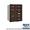 Salsbury 3710D-06ZRP 4C Horizontal Mailbox 10 Door High Unit 37 1/2 Inches Double Column 6 MB2 Doors / 1 PL6 Rear Loading Private Access