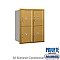 Salsbury 3710D-4PGRP 4C Horizontal Mailbox 10 Door High Unit 37 1/2 Inches Double Column Stand Alone Parcel Locker 4 PL5's Rear Loading Private Access