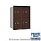 Salsbury 3710D-4PZRP 4C Horizontal Mailbox 10 Door High Unit 37 1/2 Inches Double Column Stand Alone Parcel Locker 4 PL5's Rear Loading Private Access