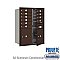 Salsbury 3711D-10ZFP 4C Horizontal Mailbox 11 Door High Unit 41 Inches Double Column 10 MB1 Doors / 2 PL5s Front Loading Private Access