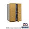 Salsbury 3711D-4PGFU 4C Horizontal Mailbox 11 Door High Unit 41 Inches Double Column Stand Alone Parcel Locker 3 PL5's and 1 PL6 Front Loading USPS Access
