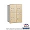 Salsbury 3711D-4PSRU 4C Horizontal Mailbox 11 Door High Unit 41 Inches Double Column Stand Alone Parcel Locker 3 PL5's and 1 PL6 Rear Loading USPS Access