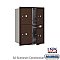 Salsbury 3711D-4PZFU 4C Horizontal Mailbox 11 Door High Unit 41 Inches Double Column Stand Alone Parcel Locker 3 PL5's and 1 PL6 Front Loading USPS Access