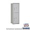 Salsbury 3711S-2PARU 4C Horizontal Mailbox 11 Door High Unit 41 Inches Single Column Stand Alone Parcel Locker 1 PL5 and 1 PL6 Rear Loading USPS Access
