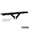 Salsbury 4384BLK Spreader 4 Wide with 2 Supporting Arms for Roadside Mailboxes