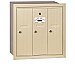 Salsbury 3503SRP Vertical Mailbox 3 Doors Recessed Mounted Private Access