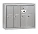 Salsbury 3504ASU Vertical Mailbox 4 Doors Surface Mounted USPS Access