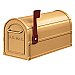 Salsbury 4850A-BRS Antique Rural Mailbox
