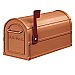 Salsbury 4850A-COP Antique Rural Mailbox