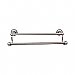 Top Knobs ED11APA Edwardian Bath Towel Bar 30 In. Double - Beaded Bplate in Antique Pewter