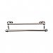 Top Knobs ED11APC Edwardian Bath Towel Bar 30 In. Double - Oval Backplate in Antique Pewter