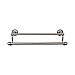 Top Knobs ED11APE Edwardian Bath Towel Bar 30 Inch Double - Ribbon Bplate in Antique Pewter