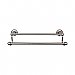 Top Knobs ED9APD Edwardian Bath Towel Bar 24 Inch Double - Plain Bplate in Antique Pewter