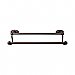 Top Knobs ED9ORBC Edwardian Bath Towel Bar 24 In. Double - Oval Backplate in Oil Rubbed Bronze