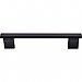 Top Knobs M1095 Wellington Bar Pull 5 1/16 Inch Center to Center in Flat Black
