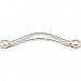 Top Knobs M1263 Saddle Pull 5 1/16 Inch Center to Center in Polished Nickel