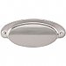 Top Knobs M1298 Dakota Cup Pull 2 9/16 Inch Center to Center in Brushed Satin Nickel