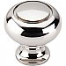 Top Knobs M1309 Ring Knob 1 1/4 Inch in Polished Nickel
