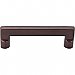 Top Knobs M1363 Aspen Flat Sided Pull 4 Inch Center to Center in Mahogany Bronze