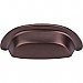 Top Knobs M1413 Aspen Cup Pull 3 Inch Center to Center in Mahogany Bronze