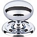 Top Knobs M1890 Victoria Knob 1 1/4 Inch w/Backplate in Polished Chrome