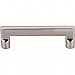 Top Knobs M1972 Aspen II Flat Sided Pull 4 Inch Center to Center in Brushed Satin Nickel