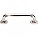Top Knobs M1989 Aspen II Rounded Pull 4 Inch Center to Center in Polished Nickel