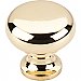 Top Knobs M269 Flat Faced Knob 1 1/4 Inch in Polished Brass