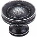 Top Knobs M293 Button Faced Knob 1 1/4 Inch in Black Iron