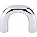 Top Knobs M547 Curved Pull 1 1/4 Inch Center to Center in Polished Chrome