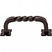 Top Knobs M783 Square Twist D Pull 3 Inch Center to Center w/Backplates in Oil Rubbed Bronze