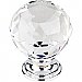 Top Knobs TK126PC Clear Crystal Knob 1 3/8 Inch in Polished Chrome