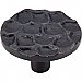 Top Knobs TK297CB Cobblestone Large Round Knob 1 15/16 Inch in Coal Black